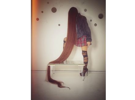 Ultra-Long Hair on the Table — PART 2 (40 Photos)