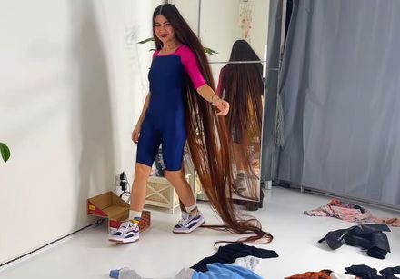 On demand Custom video:🖤Rapunzel’s Outfit Try-On… And Her Endless Hair Completes Every Look🖤