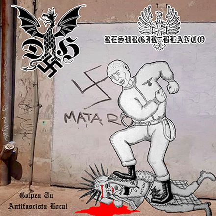 Dragón de Hierro / Resurgir Blanco - Golpea tu Antifascista Local (CD)