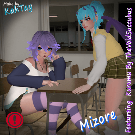 Mizore (Rosario + Vampire) [VRCHAT AVATAR] UPDATED!!!!!