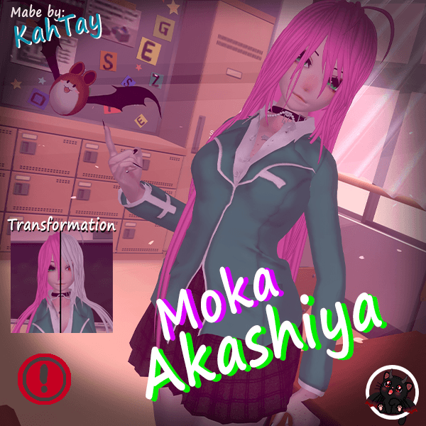 Moka Akashiya (Rosario + Vampire) [VRCHAT AVATAR] UPDATED!!!!!