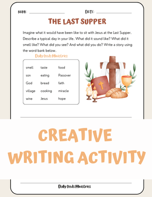 The Last Supper Faith-Based Creative Writing Activity
