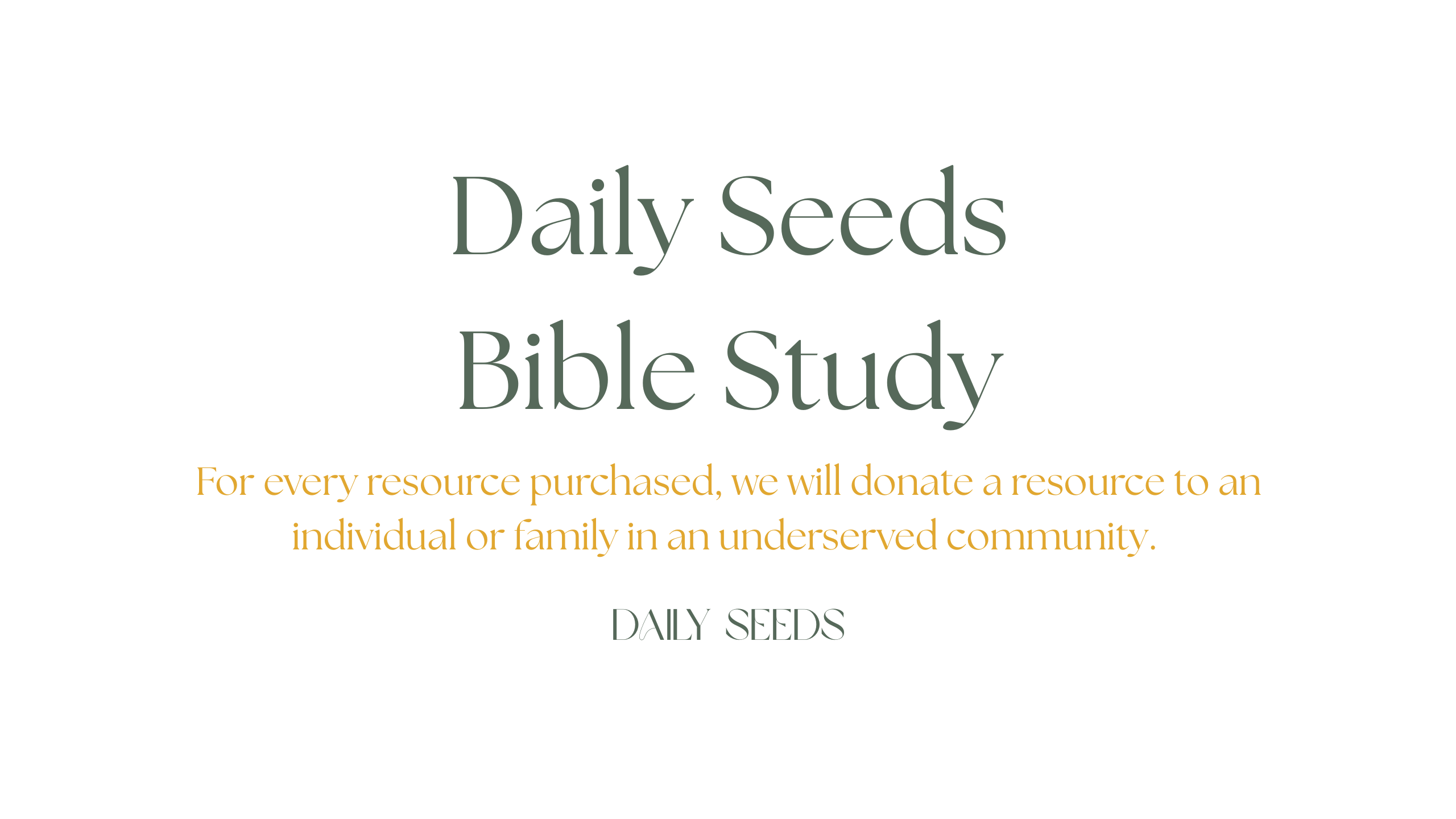 Daily Seeds 20-Week Bible Study Homeschooling Curriculum 