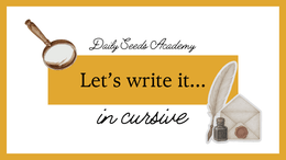 Let's write it... in cursive | PDF Mini Course 