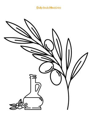 Olive Branch Coloring Page