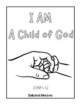 Child of God Coloring Sheet Freebie