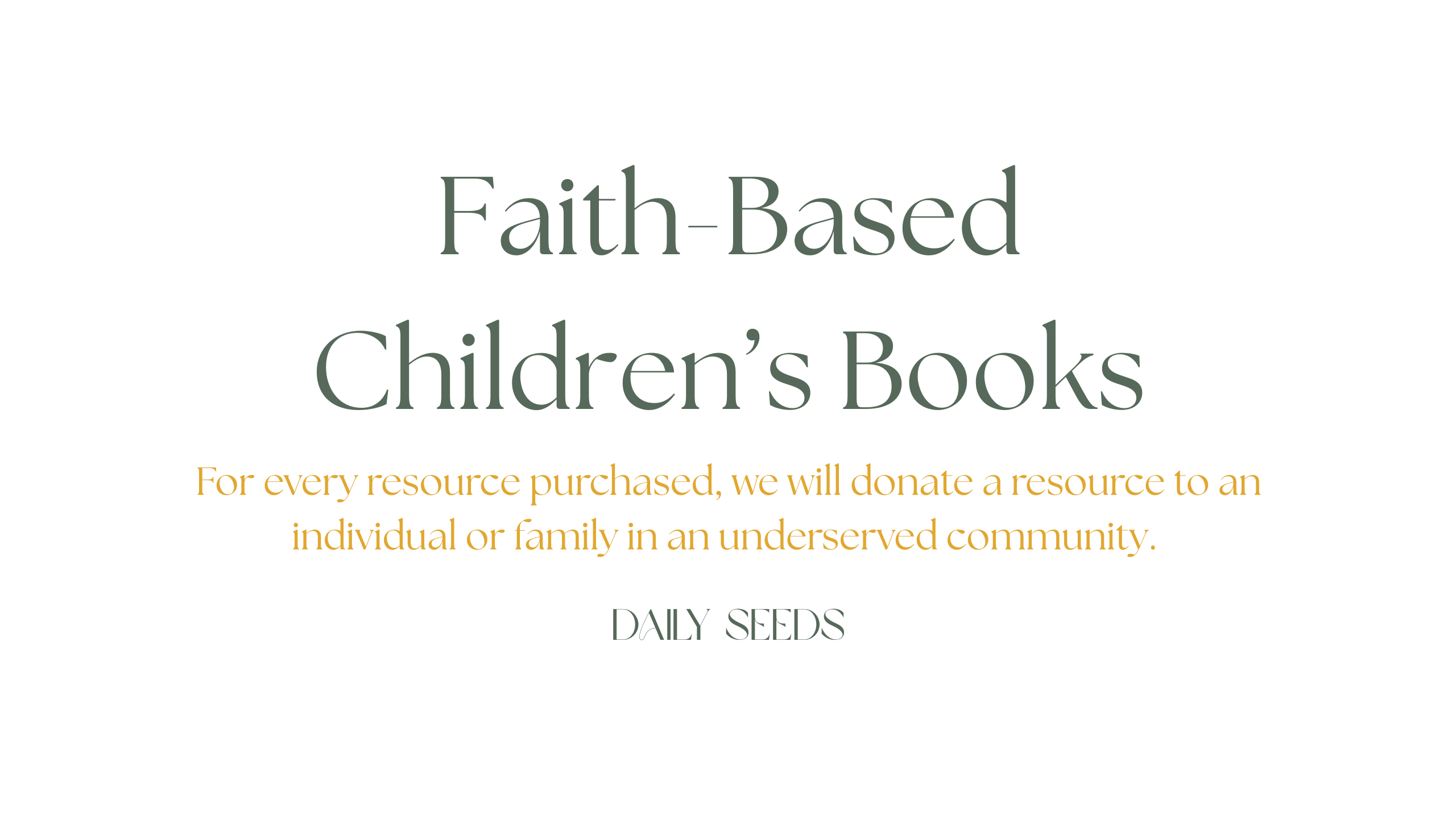 Faith-Based Children's Books