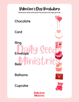 Valentine's Day Vocabulary Activity