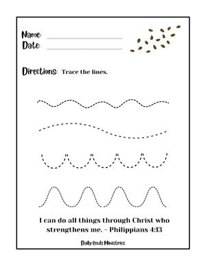 Free Line Tracing Activity 