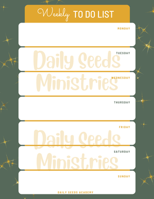 Weekly To-Do List