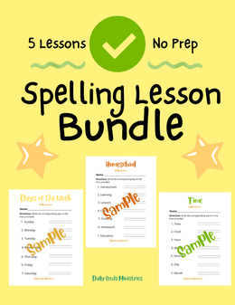 Spelling Lesson Bundle