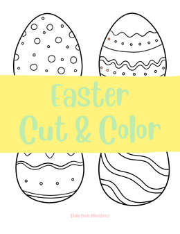 Easter Cut &amp; Color Activity