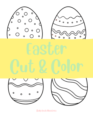 Easter Cut &amp; Color Activity