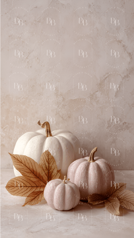 Minimalist Fall Pumpkins iPhone Wallpaper – Cozy Autumn Aesthetic Background