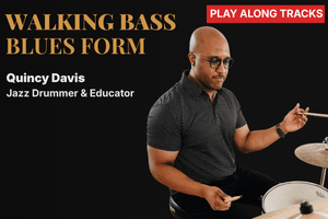 Walking Bass Play Along Tracks - BLUES FORM