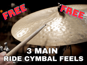 3 Main Ride Cymbal Feels on the Drum Set (FREE)