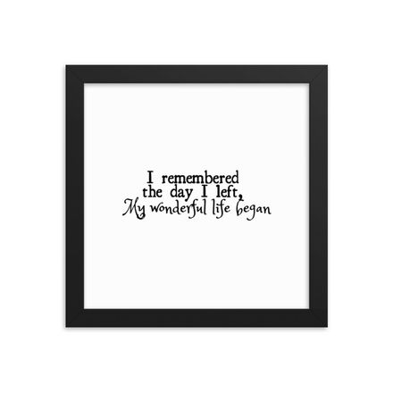 I Remembered The Day