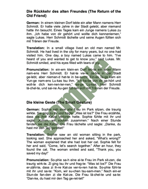 Bundle of 10 German Short Stories (1-10) | Pronunciation Included