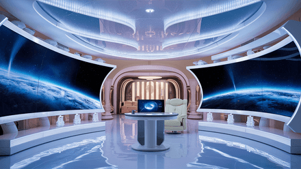 Ai Futuristic virtual 3D studio