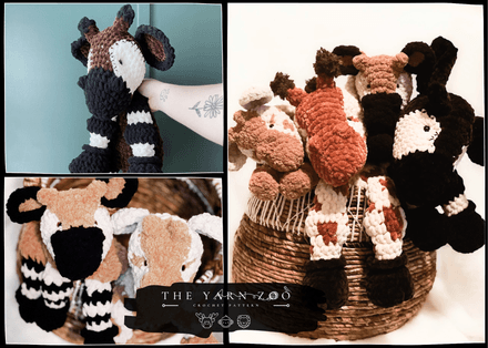 Large &amp; Small Okapi-Giraffe