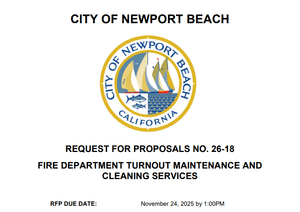 LAVADO Y MANTENIMIENTO DE EQUIPO DE BOMBEROS EN NEWPORT BEACH