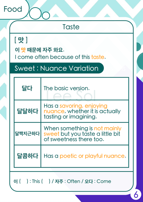 Food in Korean( 한국 음식 )