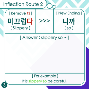 Inflection( Conjugation ) Route 2 Level 1 - Practice 150