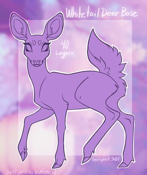 White tail deer base