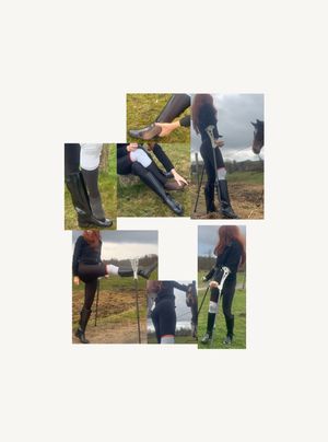 785 sprain and crutches 