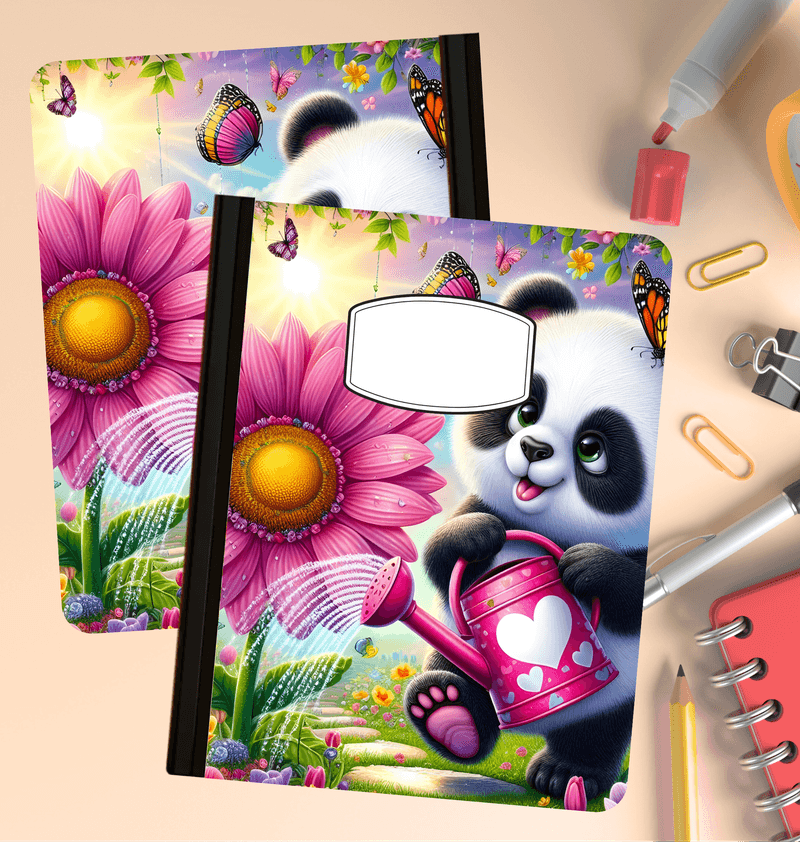 Holographic Panda Composition Notebook