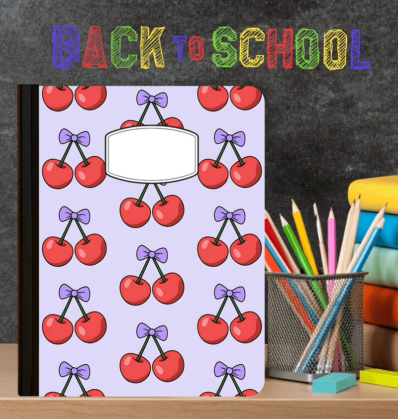 Holographic Cherries Composition Notebook