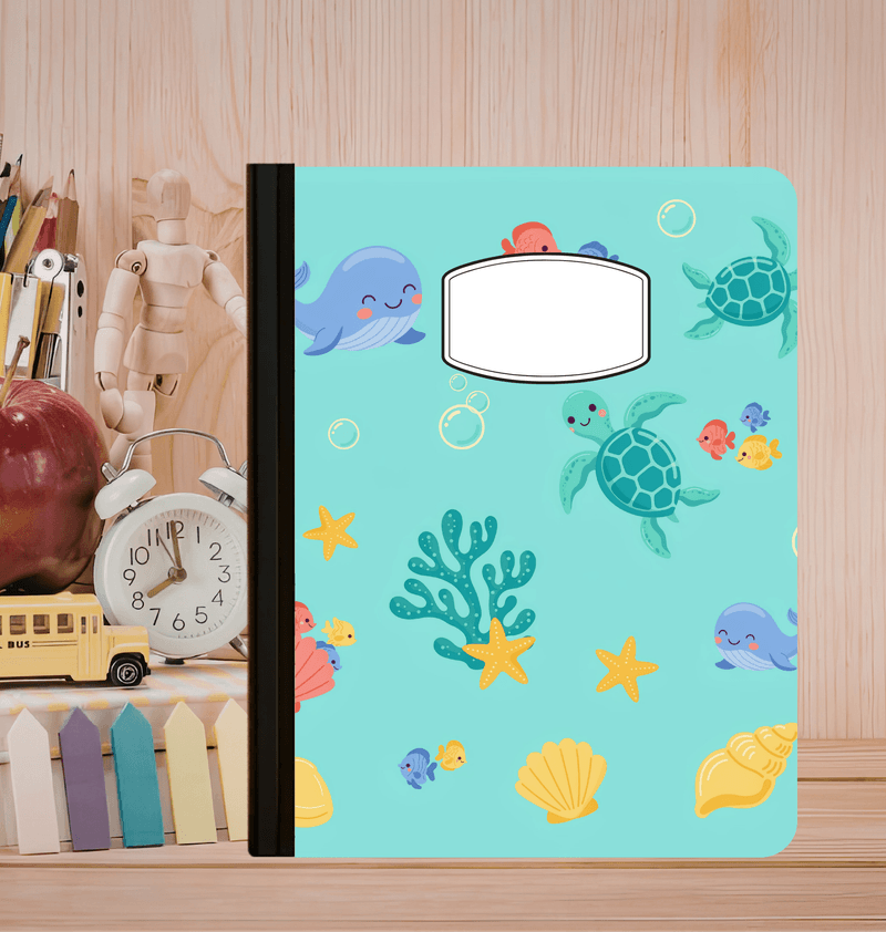 Holographic Marine Life Composition Notebook