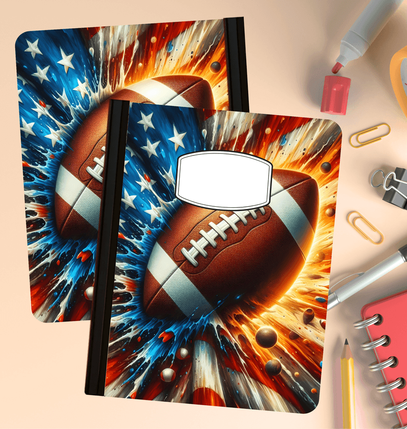 Holographic Football Composition Notebook