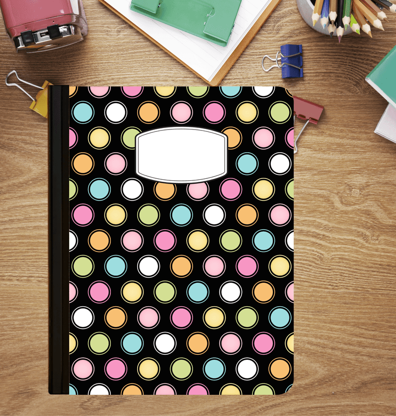 Holographic Multi Dots Composition Notebook