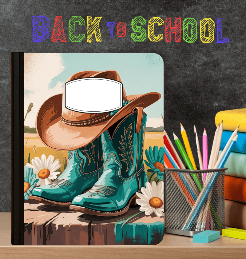 Holographic Cowgirl Composition Notebook