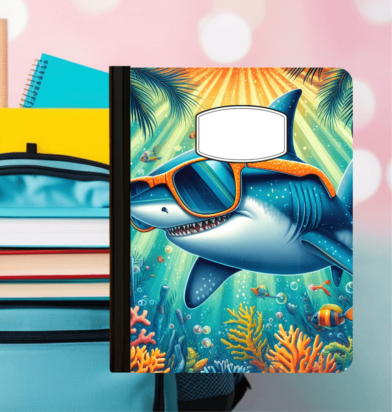 Holographic Shark Attack Composition Notebook