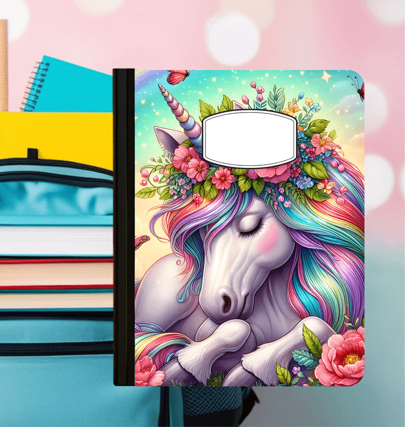 Holographic Unicorn Rainbow Composition Notebook