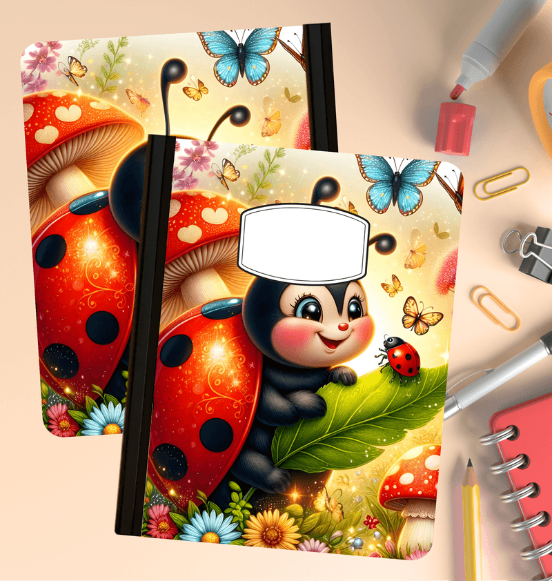 Holographic Ladybug Composition Notebook