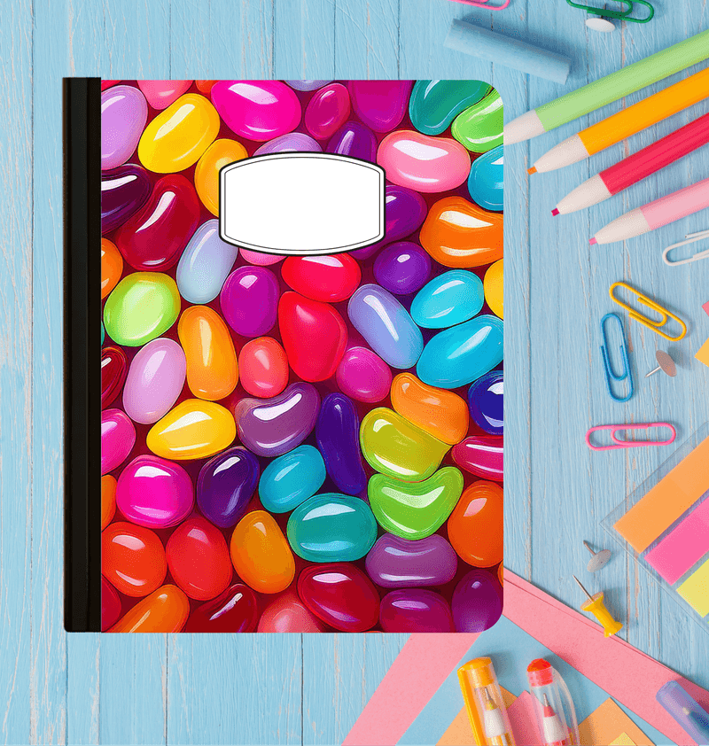 Holographic Jellybeans Composition Notebook
