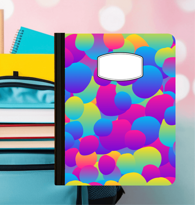 Holographic Lava Lamp Composition Notebook