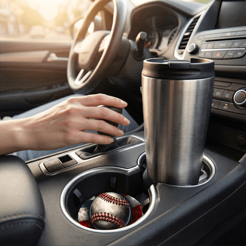 Car Coasters Baseball set of 2