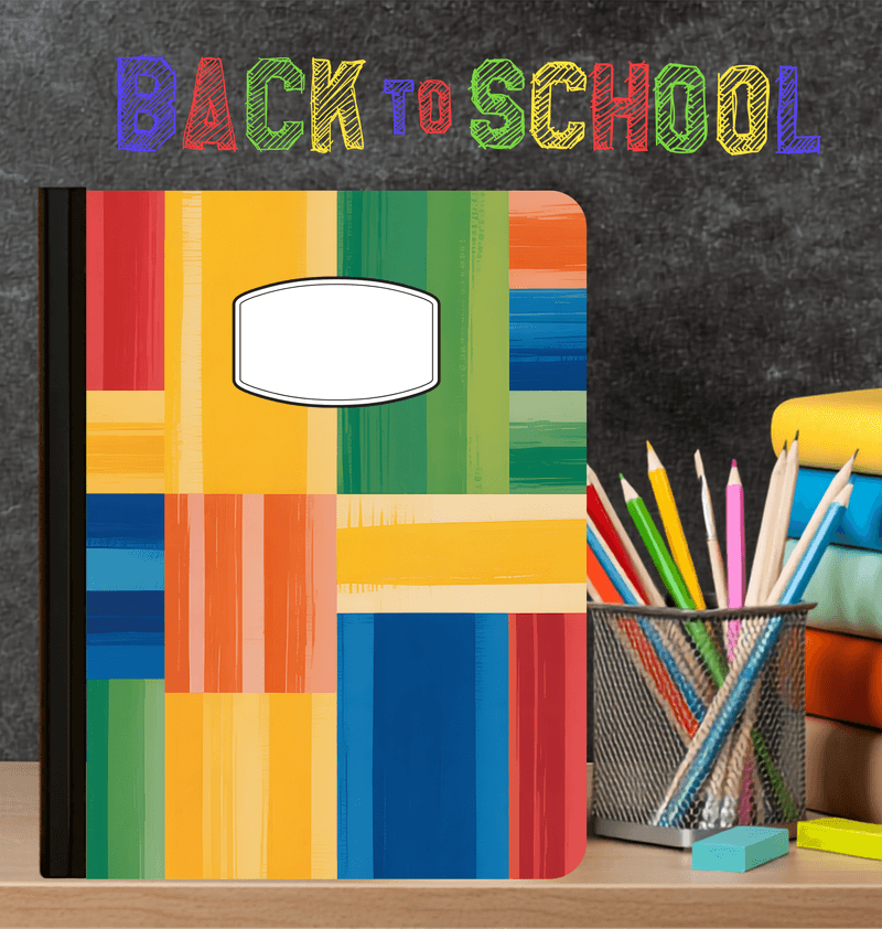 Holographic Color Swatch Composition Notebook