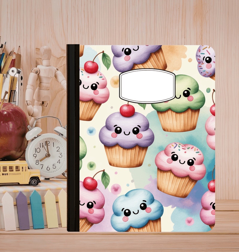 Holographic Cupcakes Composition Notebook