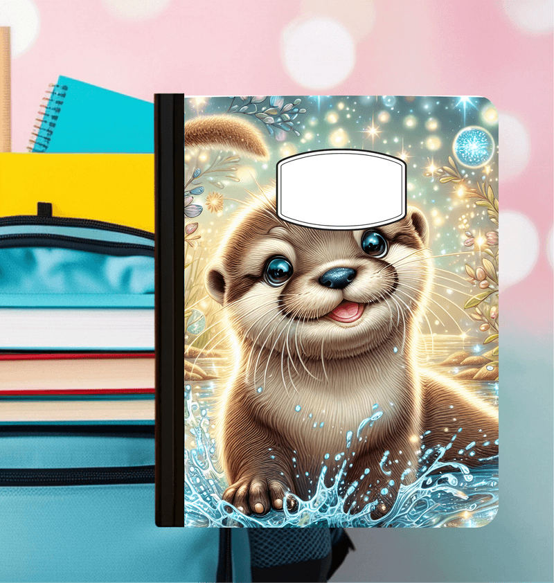 Holographic Otter Composition Notebook