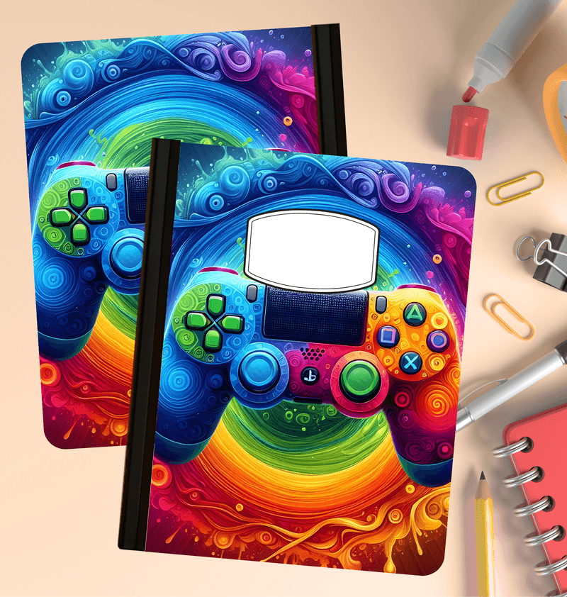 Holographic Gamer Composition Notebook
