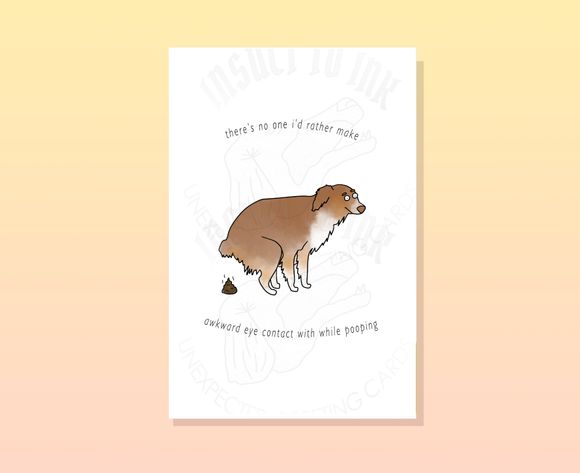 Aussie Dogs Pooping With Words Digital Print Pack