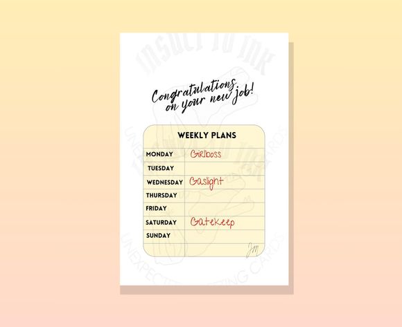 Girlboss, Gaslight, Gatekeep Your New Job Digital Print
