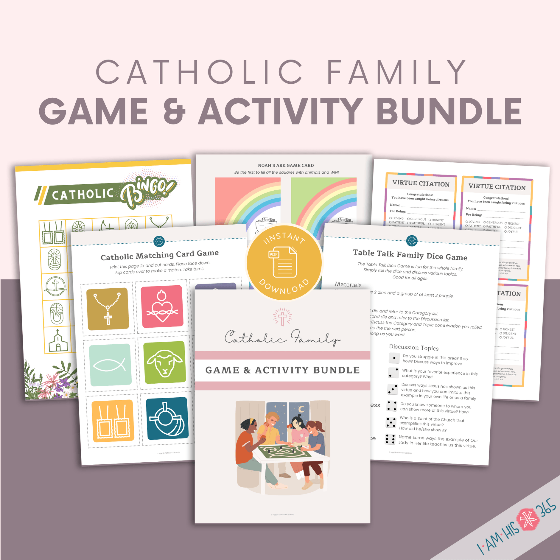54 Day Rosary Novena Prayer Bundle with Habit Tracker
