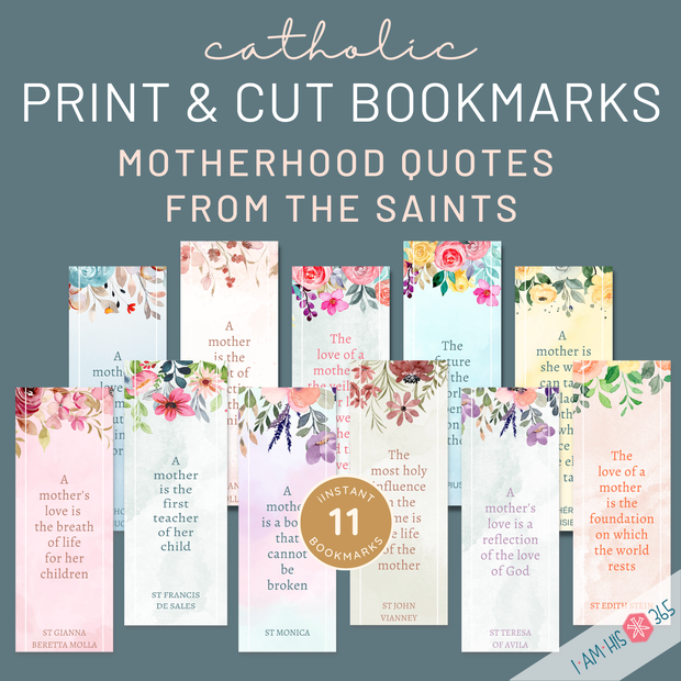 saint-quote-printable-bookmarks-for-mothers-day-motherhood-quotes-watercolor for Free Printable Bookmarks With Quotes Saint Quote Printable Bookmarks for Mothers Day | Motherhood Quotes | Watercolor for Free Printable Bookmarks With Quotes