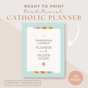 Printable Traditional Catholic Planner &amp; Prayer Journal : 1962 Liturgical Calendar